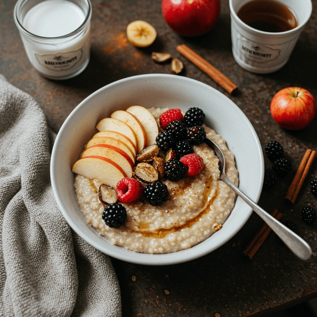 Ayurveda Rezepte: Ayurvedisches Frühstücks-Porridge mit frischen Früchten