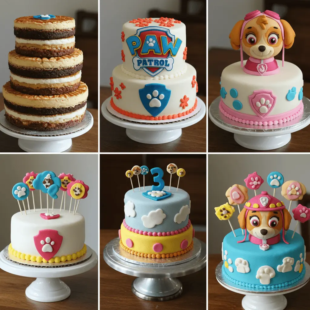 Ein gemütlicher, selbstgemachter Backbereich mit Werkzeugen, Fondant und Zutaten für die Zubereitung einer Paw Patrol Torte.