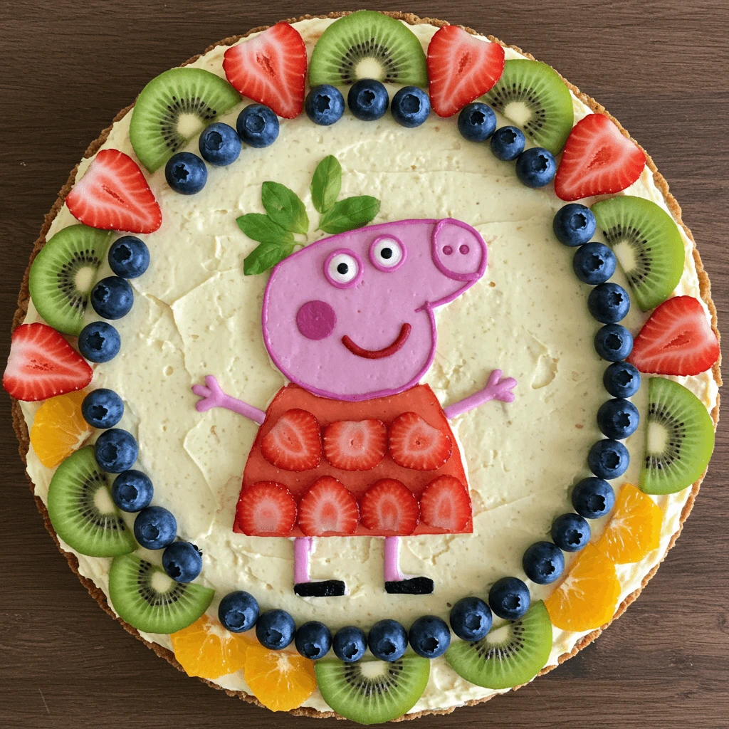 Gesunde selbstgemachte Torte dekoriert mit frischen Früchten wie Erdbeeren und Blaubeeren.