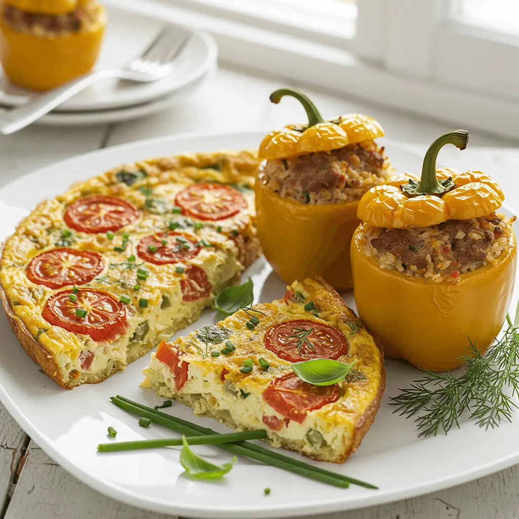 Title: Mediterrane Frittata & Gefüllte Paprika – Kreative Gerichte aus dem Omnia
