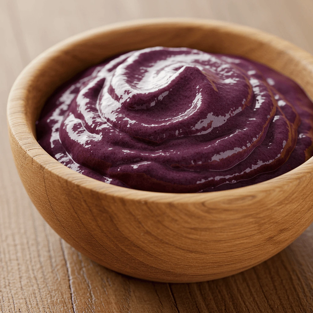 Acai Bowl mit Acai-Püree, ohne Toppings, für ein einfaches Rezept