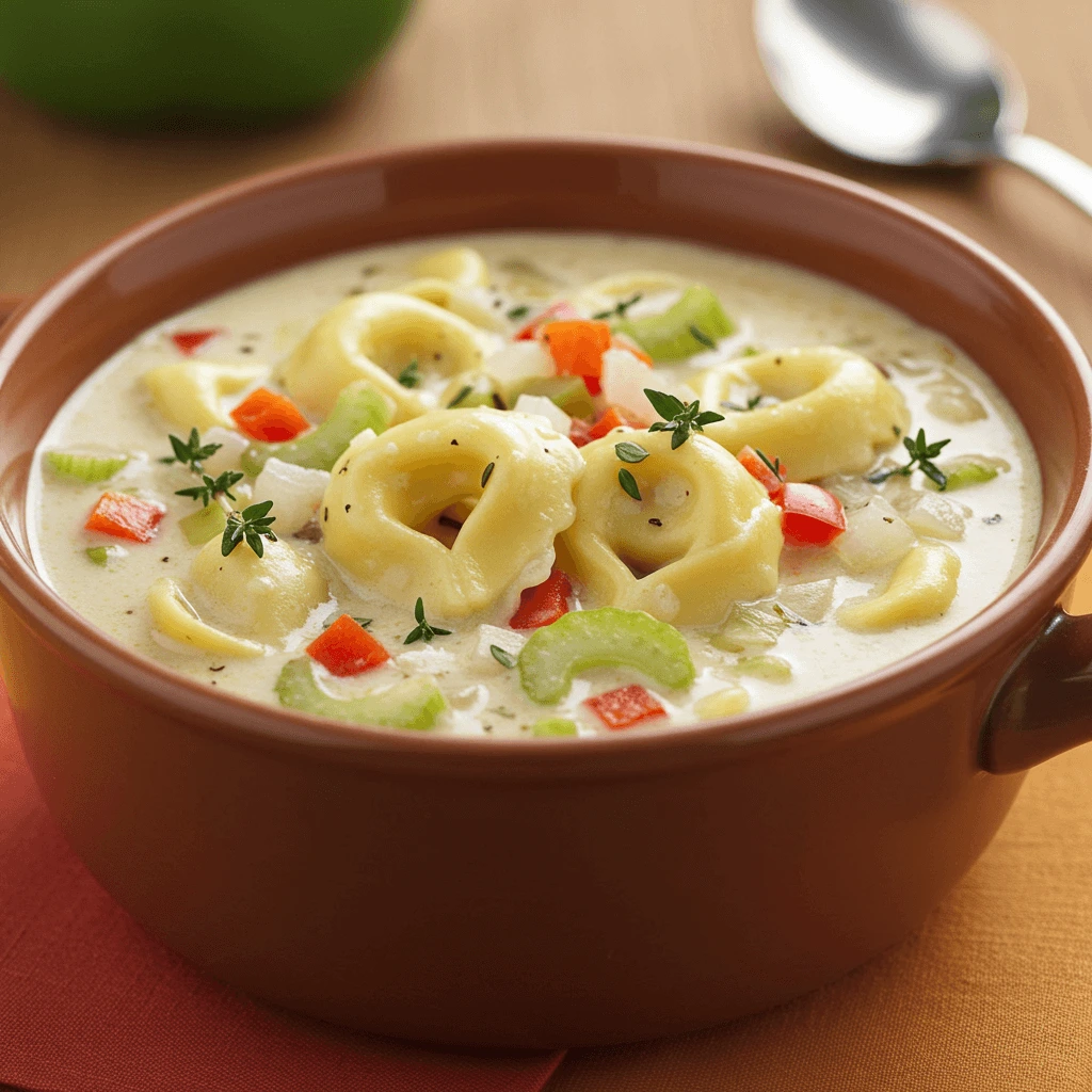 Cremige hausgemachte Suppe, Gemüse und frischen Kräutern serviert in einer Schüssel.