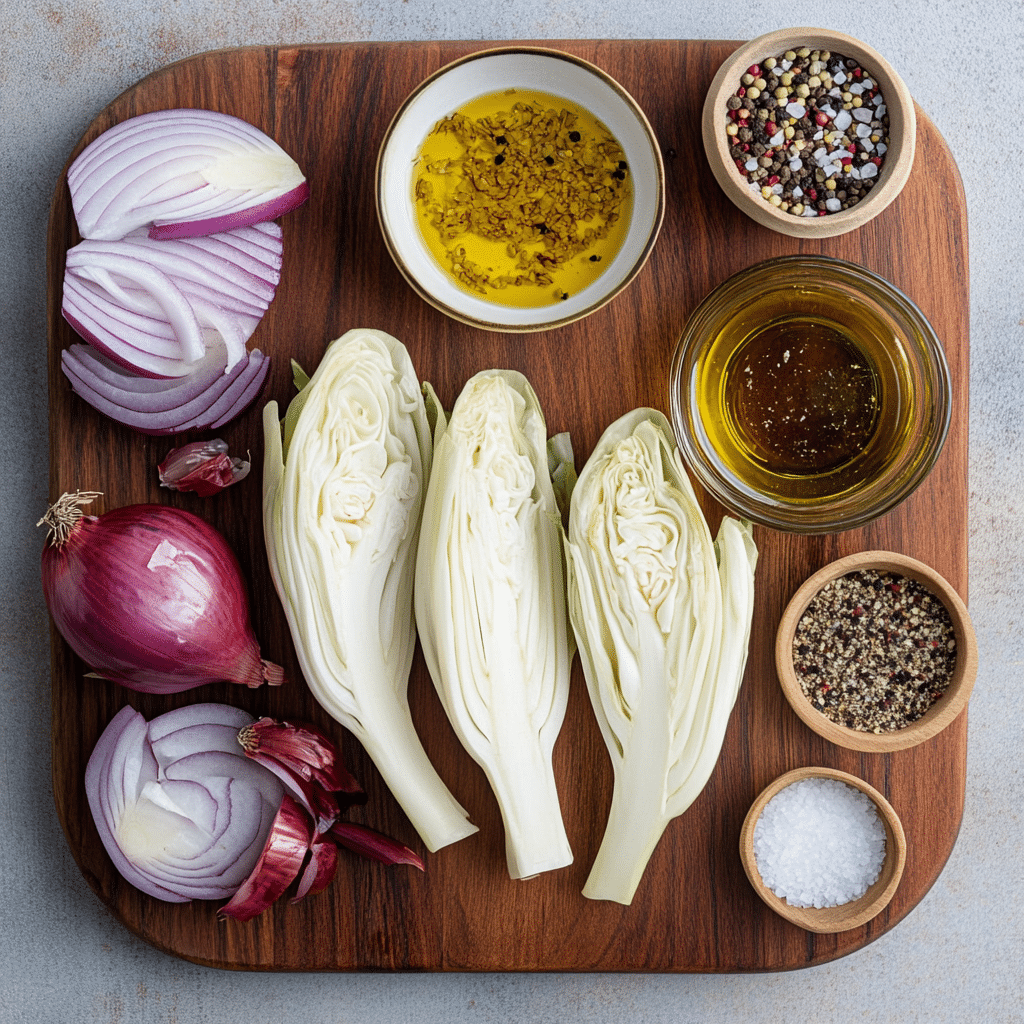 zutaten für chicorée-salat klassisch