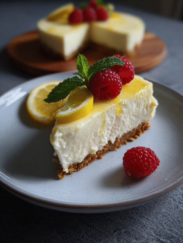 Zitronen-Cheesecake ohne Backen